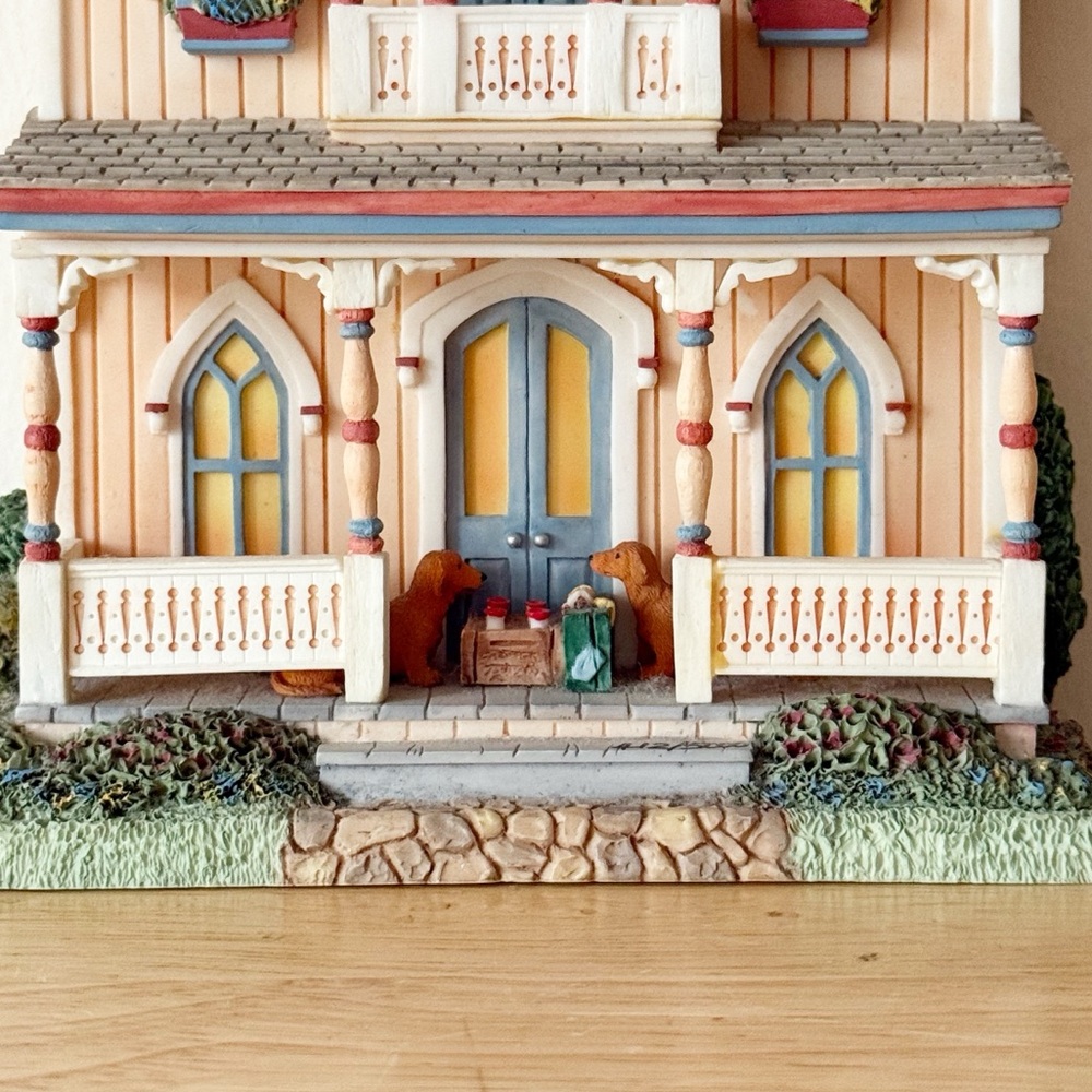 Brian Baker Martha’s Vineyard Cottage Wall Mantel Sculpture Hand Painted Vintage - Picture 4 of 16